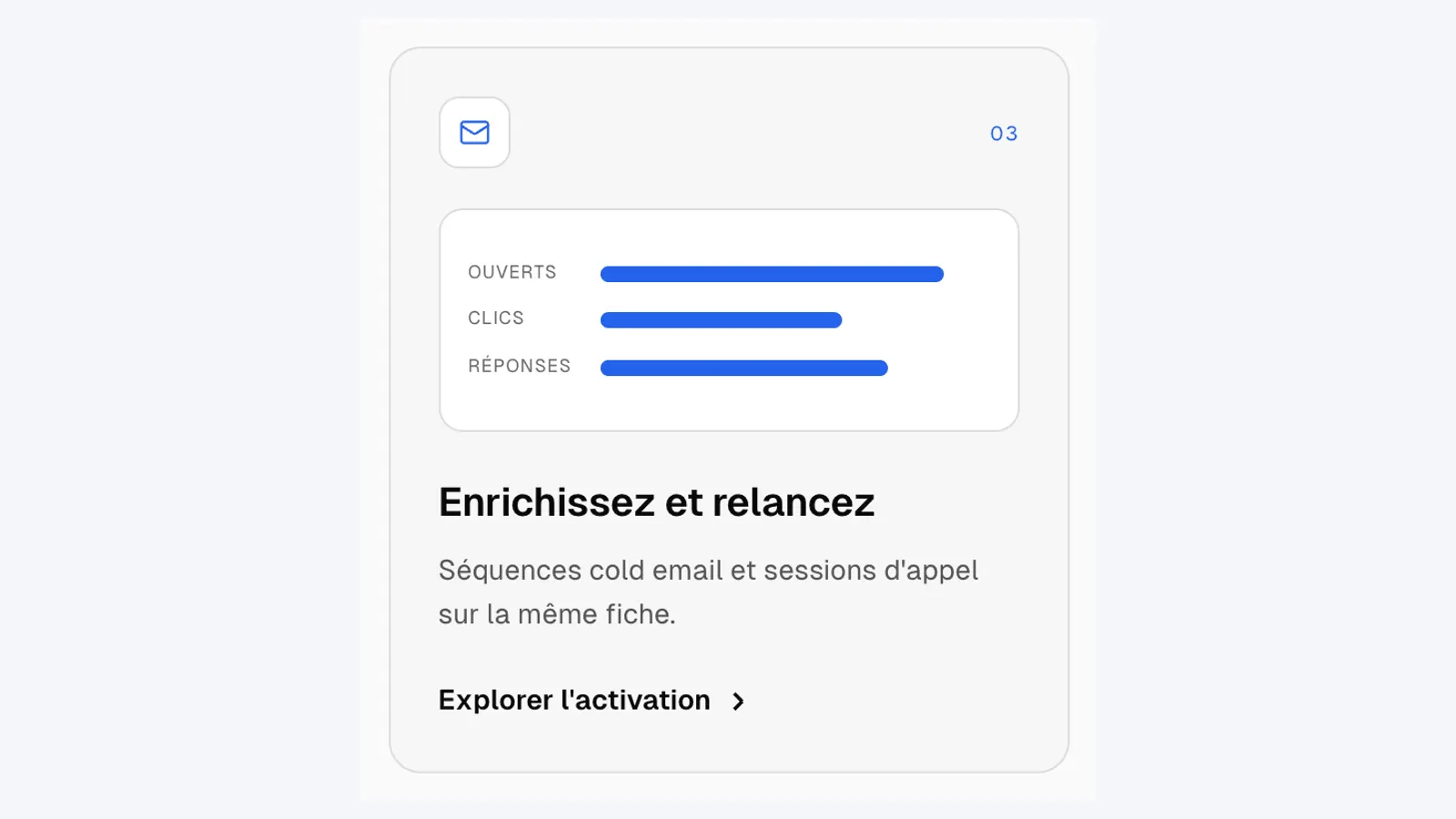 Suivi des séquences cold email dans LeadStack